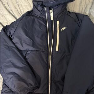 Nike Dark Blue Hooded Jacket
